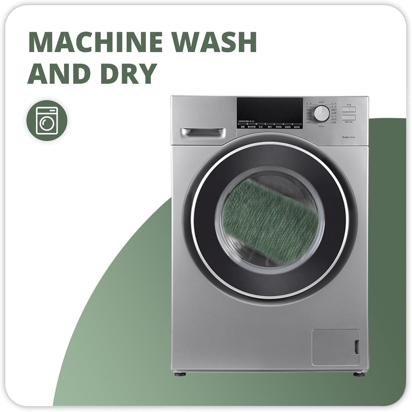 Bathroom Rugs Set 2 Pieces,Thin Bathroom Mats,Toilet Rugs,Quick Dry,Non-Slip,Machine Washable,Low