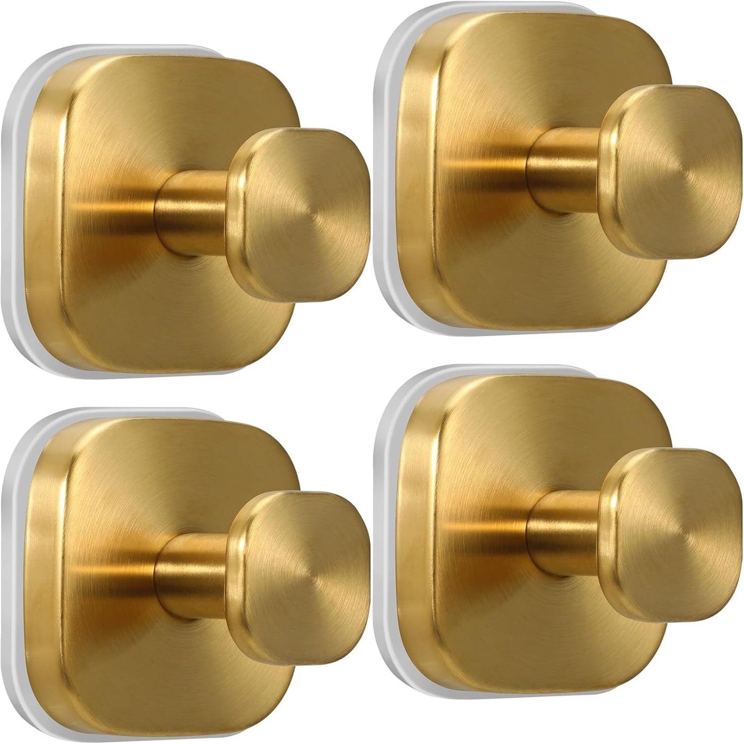 Suction Cup Hooks for Shower - Reusable No-Drill Mounting - Hooks for Towels, Robes & Loofah on