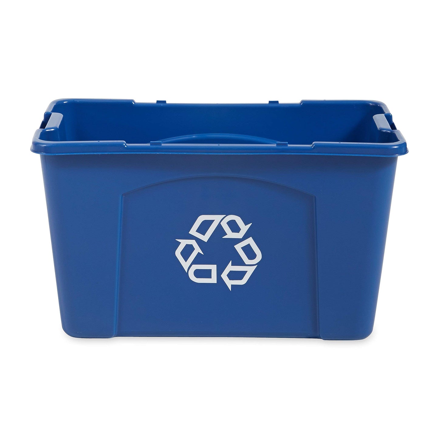 Rubbermaid Commercial Products, Recycling Bin/Box for Paper and Packaging, Stackable, 18 GAL, for