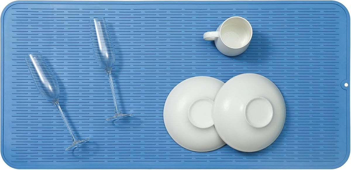 Silicone Dish Drying Mat for Multiple Usage,Easy clean,Eco-friendly,Heat-resistant Silicone Mat for