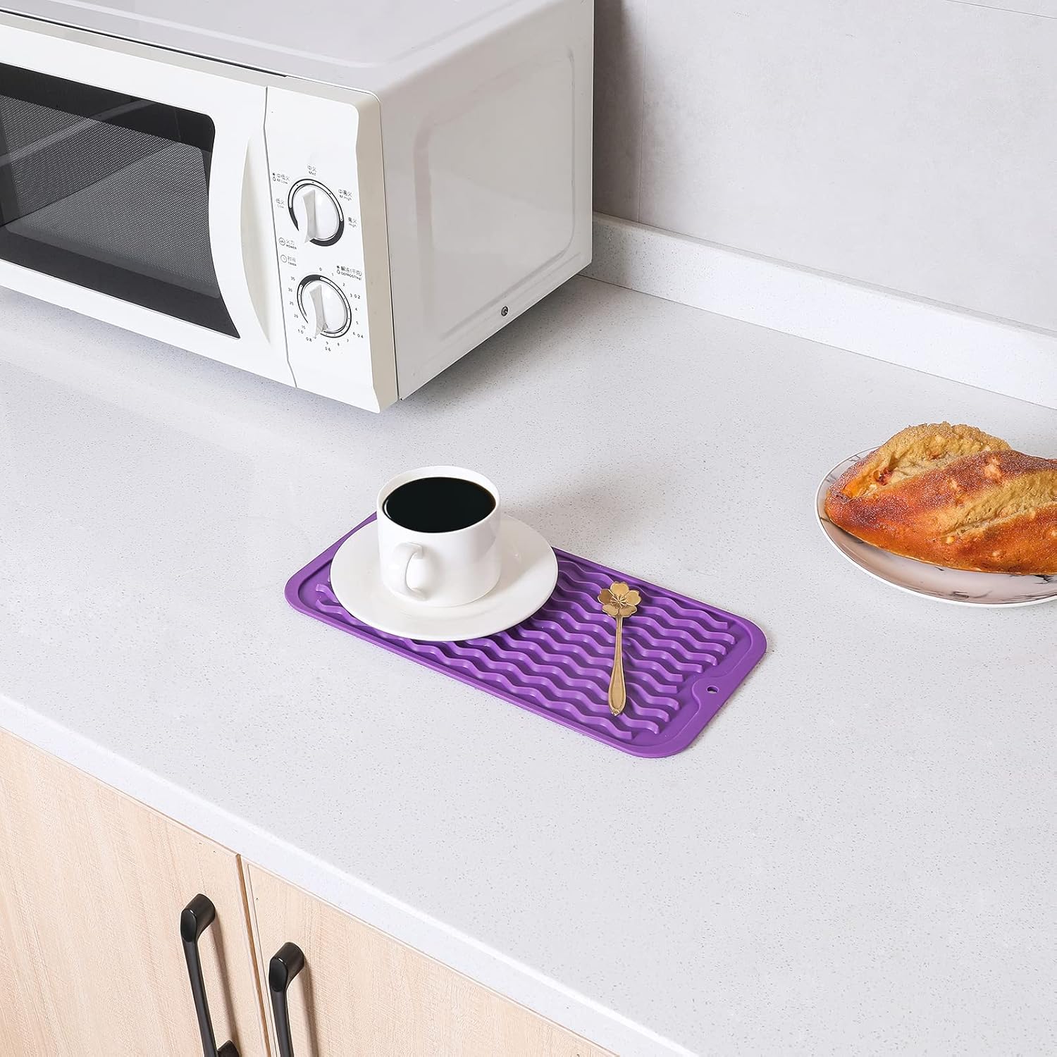 Silicone Dish Drying Mat for Multiple Usage,Easy clean,Eco-friendly,Heat-resistant Silicone Mat for