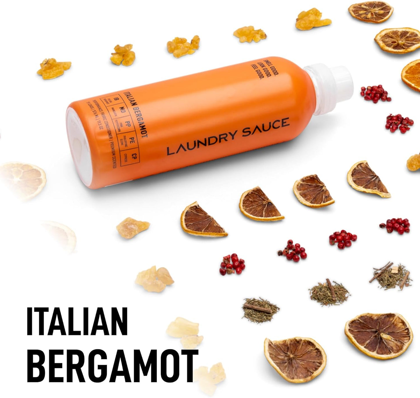 Laundry Sauce - Laundry Fabric Softener (Italian Bergamot) Luxury Fragrance, Softens & Preserves