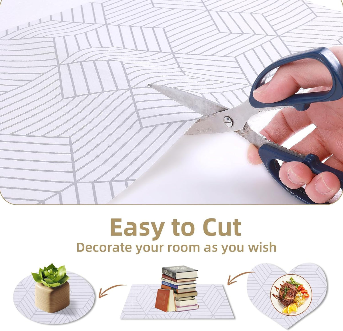 Shelf Liners for Kitchen Cabinets Non Adhesive Shelf Liner Paper Non-Slip Thickened Drawer Liner