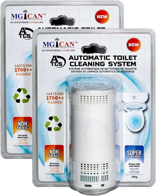MGICAN Patented Automatic Toilet Cleaning System(ATCS) | Non-Toxic | Bleach Free & Long-Lasting |