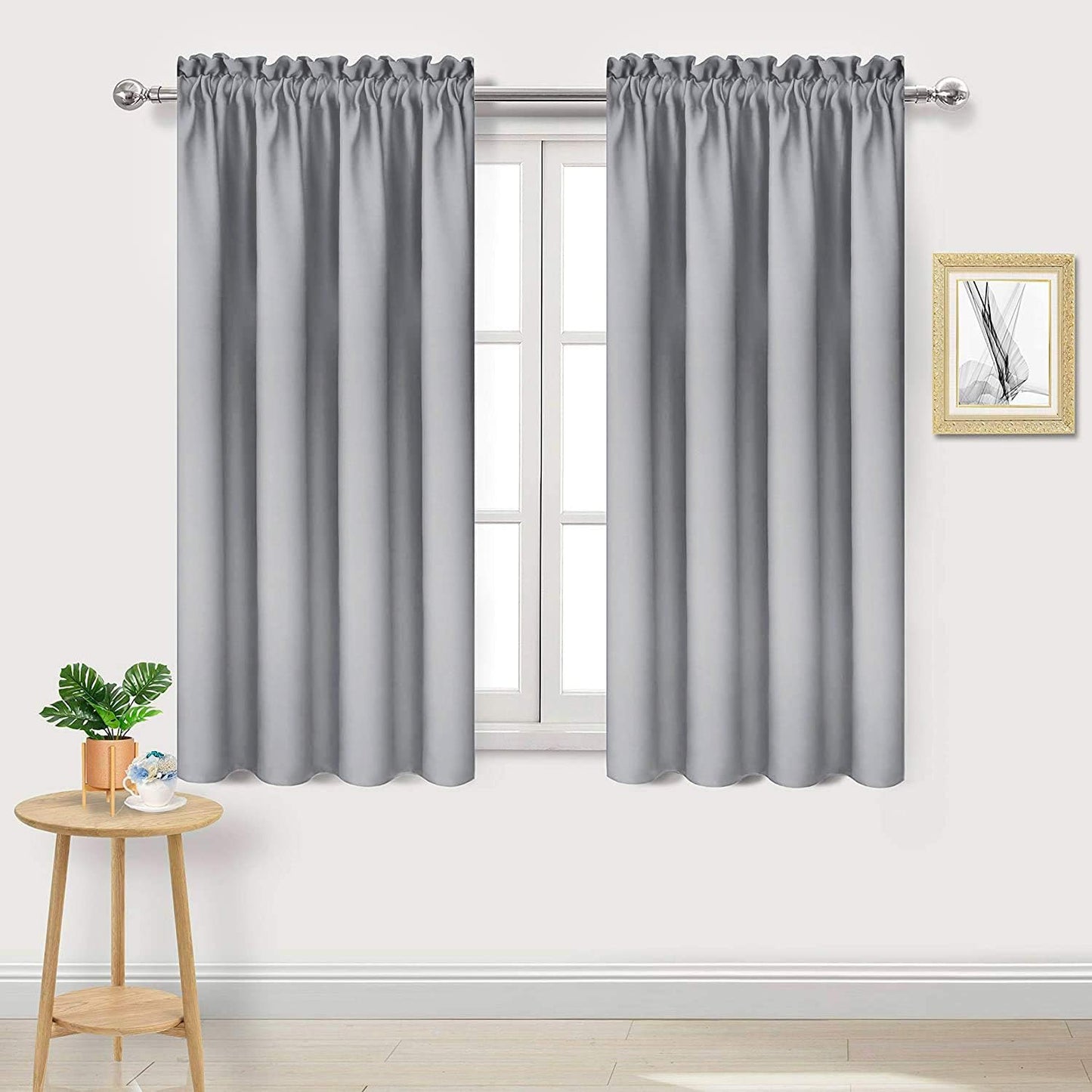 DWCN Blackout Curtains Room Darkening Thermal Insulated Bedroom Curtains Window Curtain Panels, 38