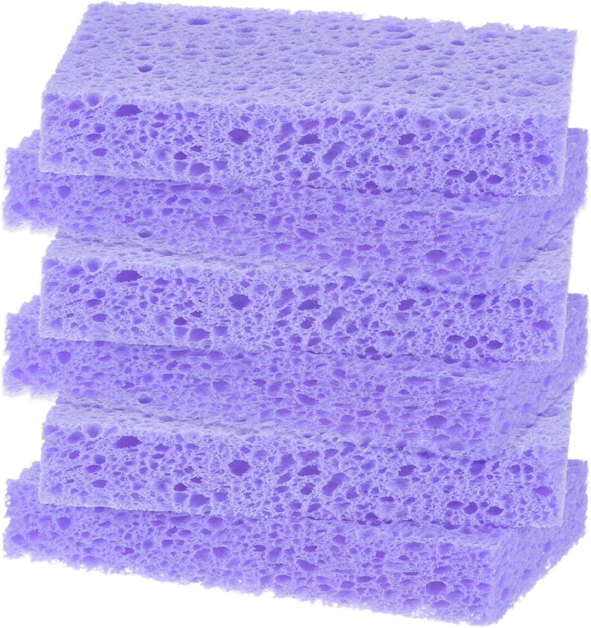 6-Pack Kitchen Sponges, Condense Eco Cellulose Non-Scratch Scrub Heavy Sponge for