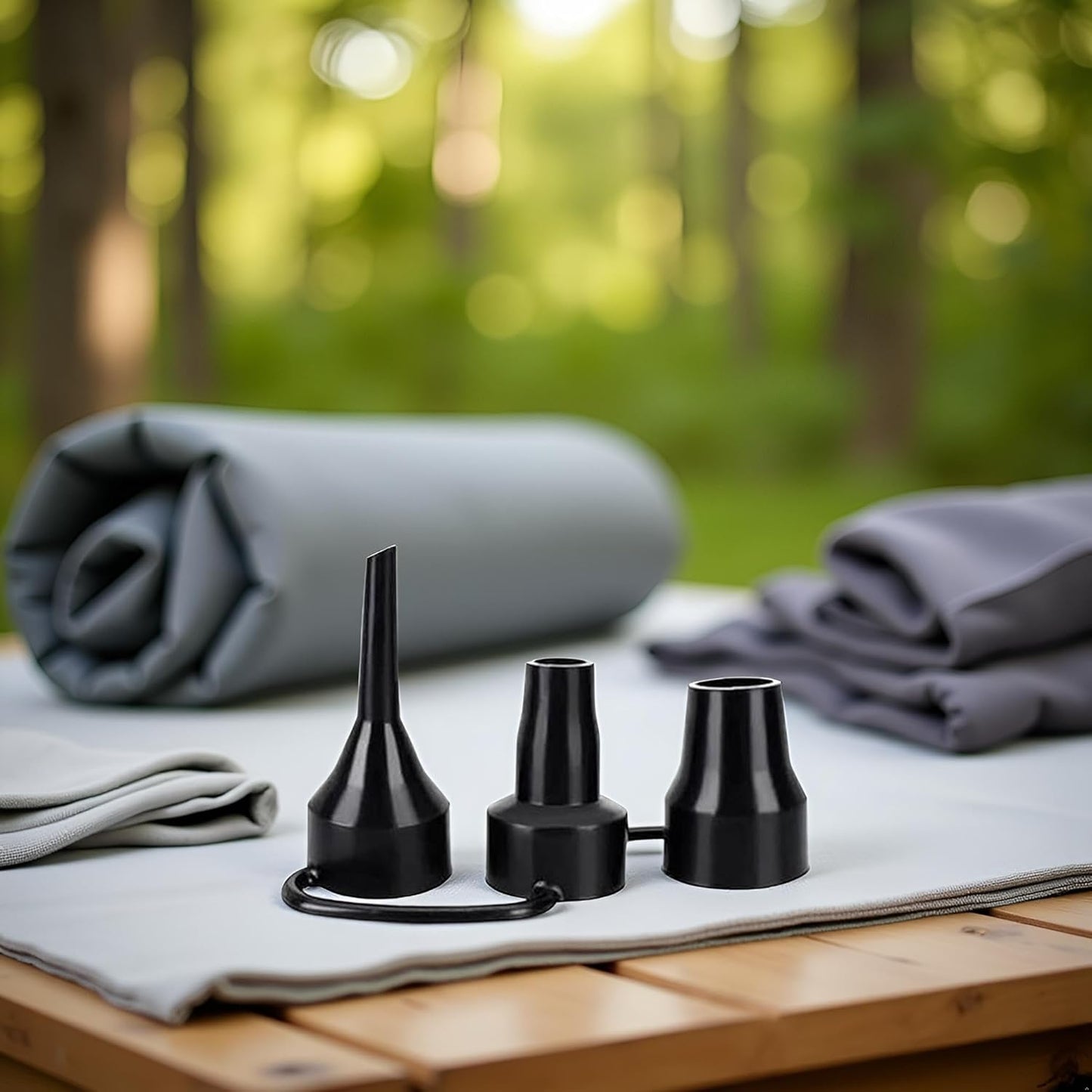 3 Sizes Black Air Pump Replacement Nozzles, Plastic Pump Nozzles,Inflatable Pump Nozzles Head,Air