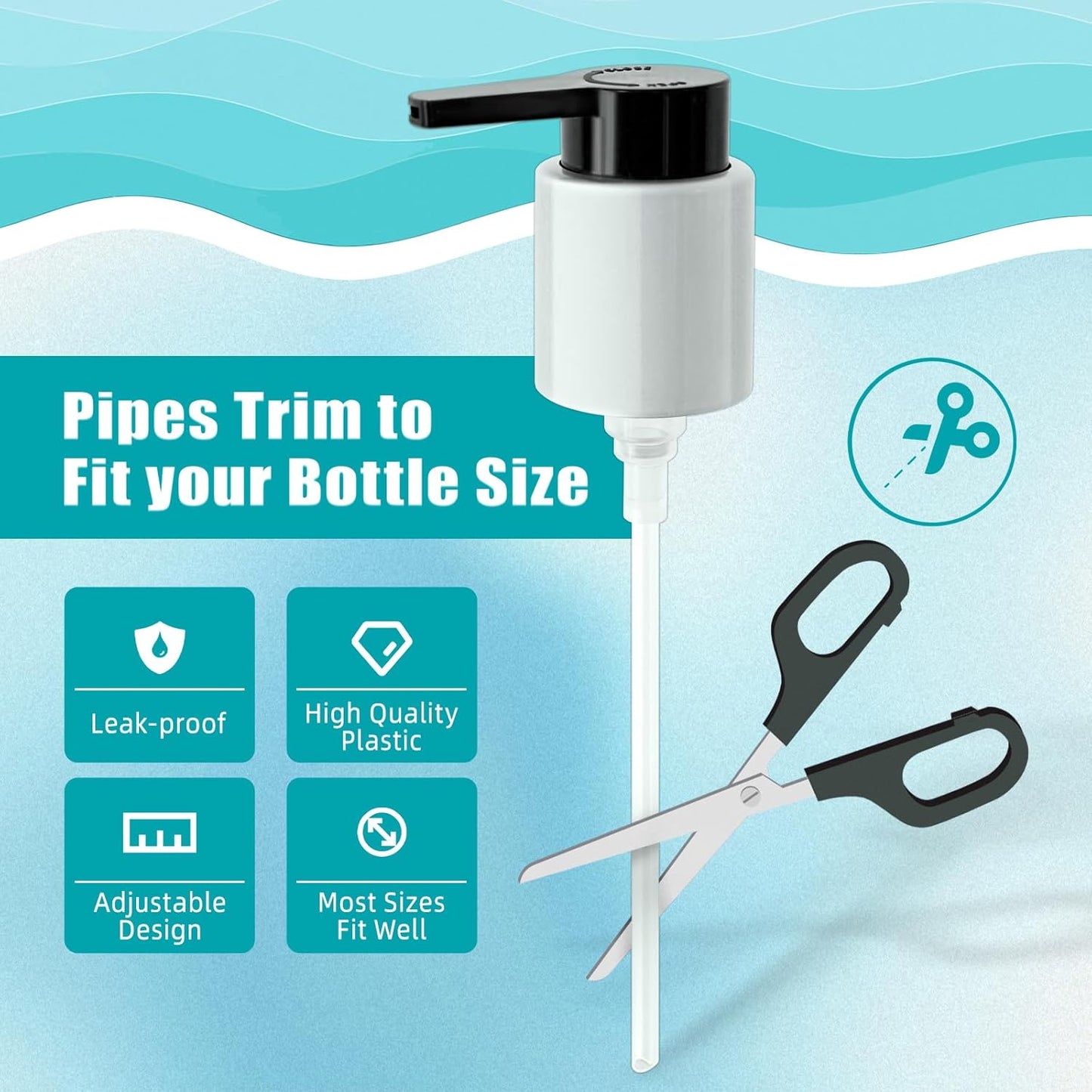 2PCS Dispenser Pump Replacement Compatible with MOROCCANOIL Treatment 1.7/3.4/4.2 Fl Oz (Not for