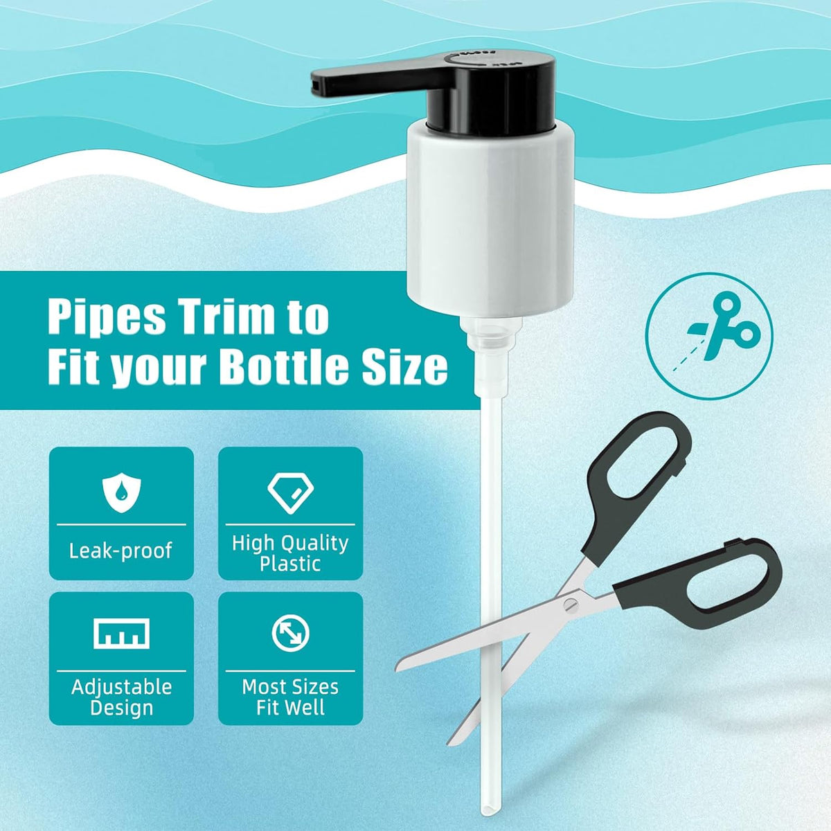 2PCS Dispenser Pump Replacement Compatible with MOROCCANOIL Treatment 1.7/3.4/4.2 Fl Oz (Not for