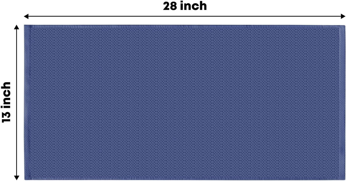 Artoid Mode 100% Cotton Navy Blue Waffle Weave Kitchen Dish Cloths, 13x28 Inch Ultra Soft Absorbent
