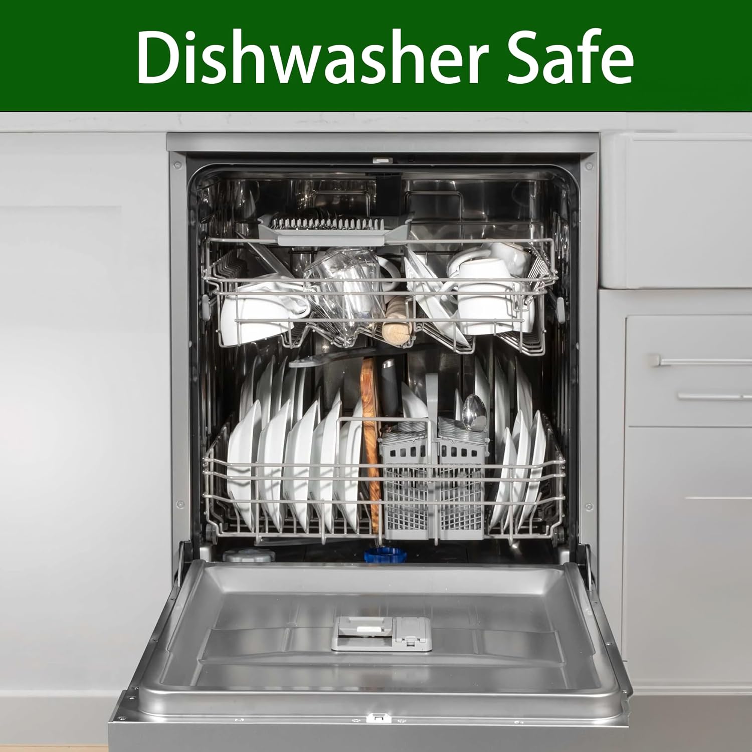 Silverware Organizer 2 Pieces Utenisl Organizer Holder Kitchen Drawer Organizer Plastic Silverware