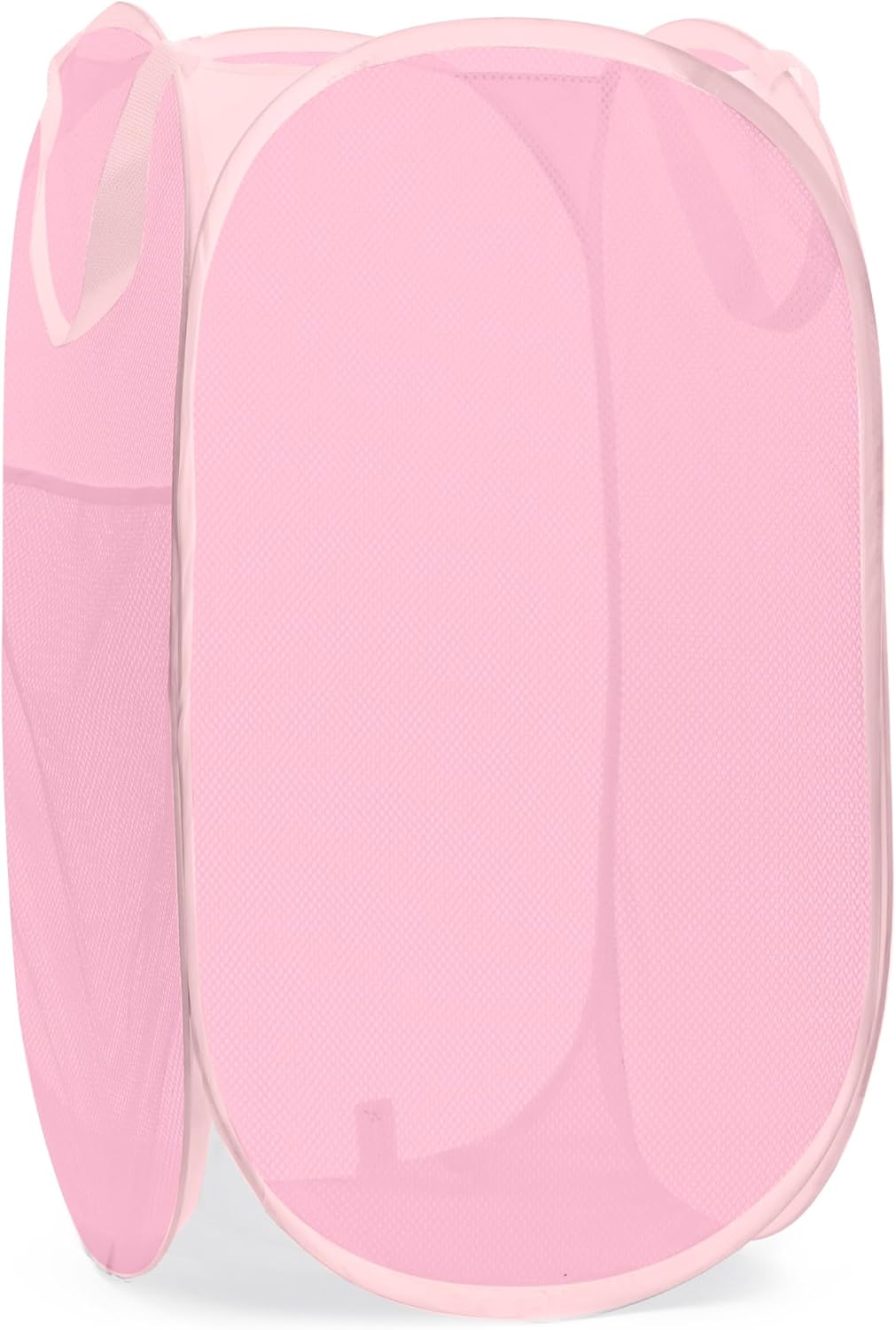 Handy Laundry Collapsible Mesh Pop Up Hamper with Wide Opening and Side Pocket - Breathable