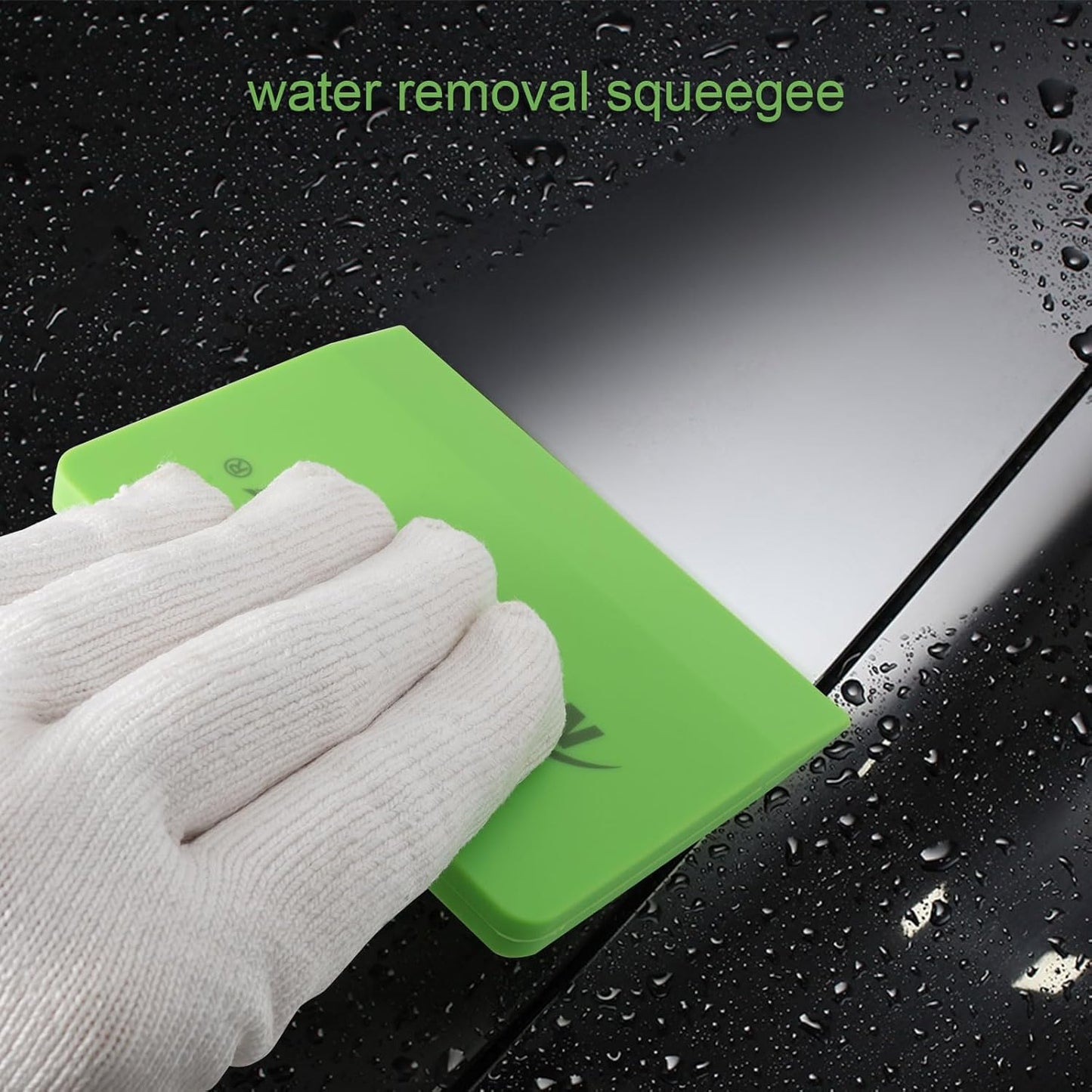 NEWISHTOOL Soft Silicone Squeegee, Small V-Blade Scraper for Window Film Application & Water