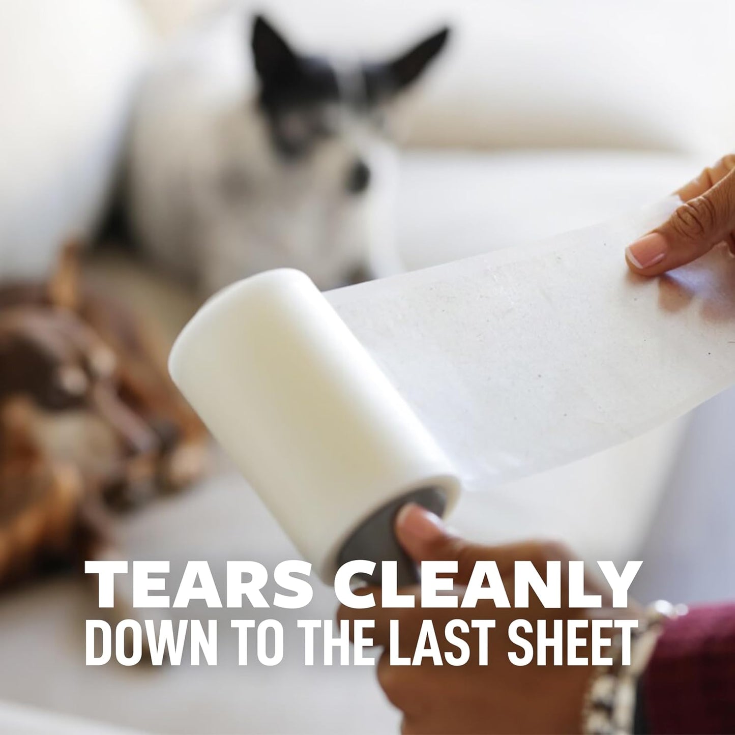 Scotch-Brite Pet Hair Pickup Extra Sticky Lint Roller, Designed for Removing Fur + Fluff on