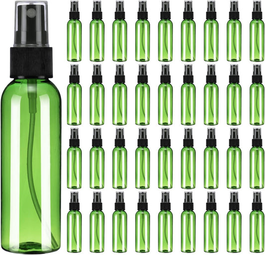 uxcell 100Pack Spray Bottles, 2Oz/60ML Reusable Clear Empty Mist Plastic Mini Travel Bottle