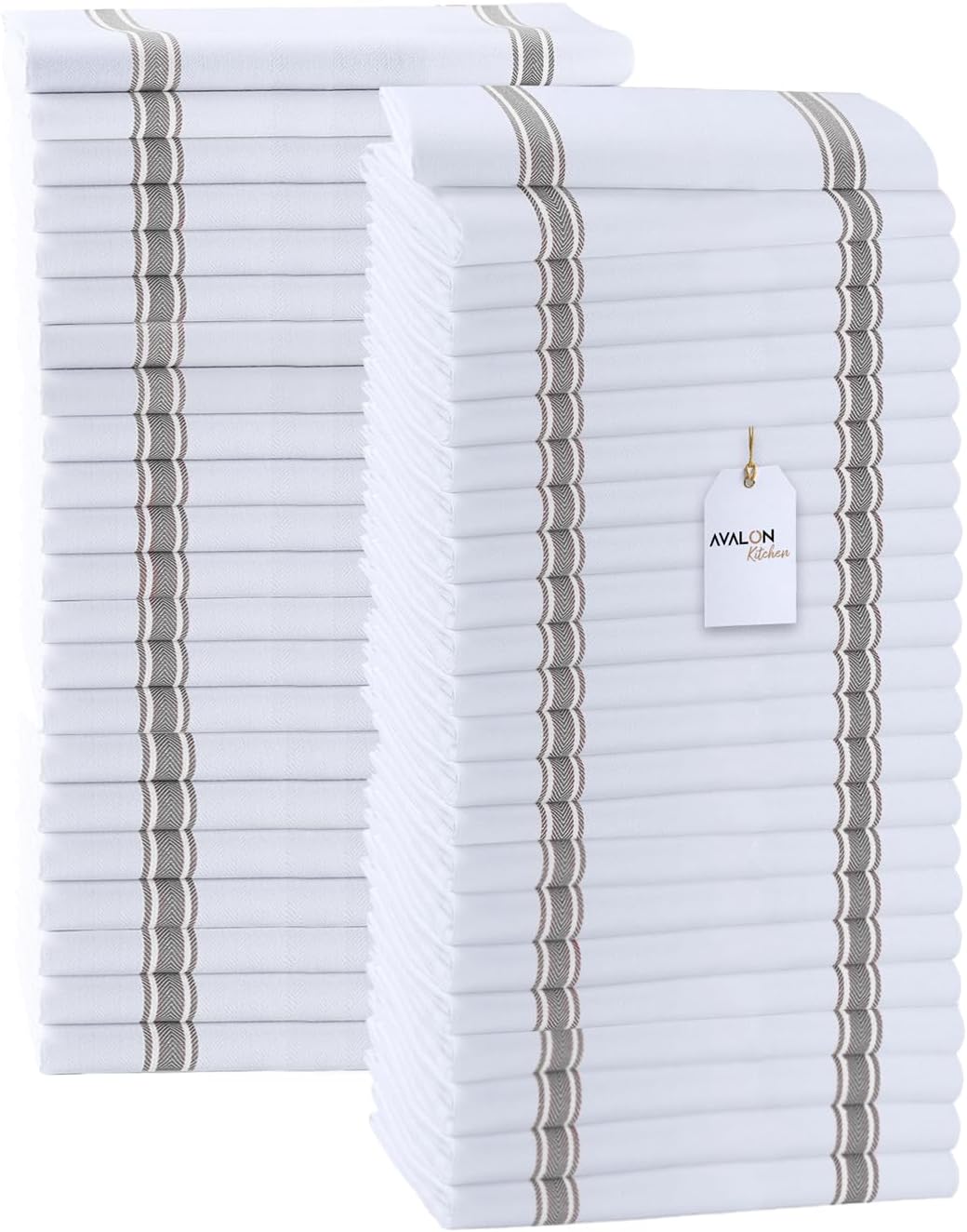 Dish Towels Set (Value Pack of 45) Size 15x25 Inch, 100% Cotton Soft & Absorbent Linen Kitchen