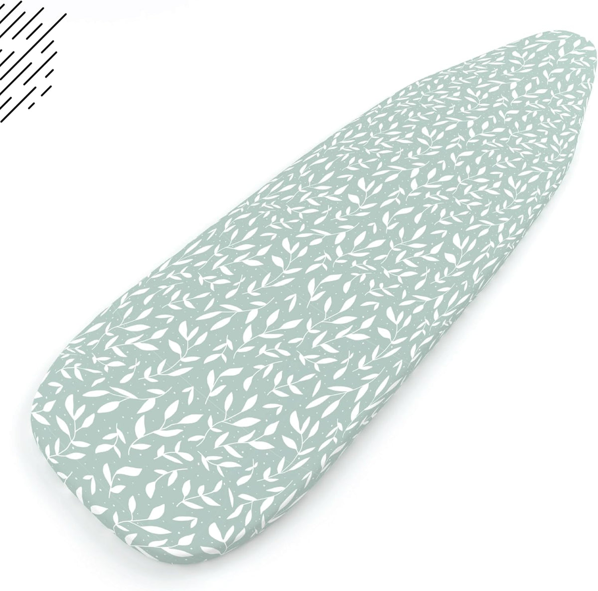 Encasa XO Ironing Board Cover and Pad 42"x14" - Thick 3mm Felt Padding, Drawstring Tightening &
