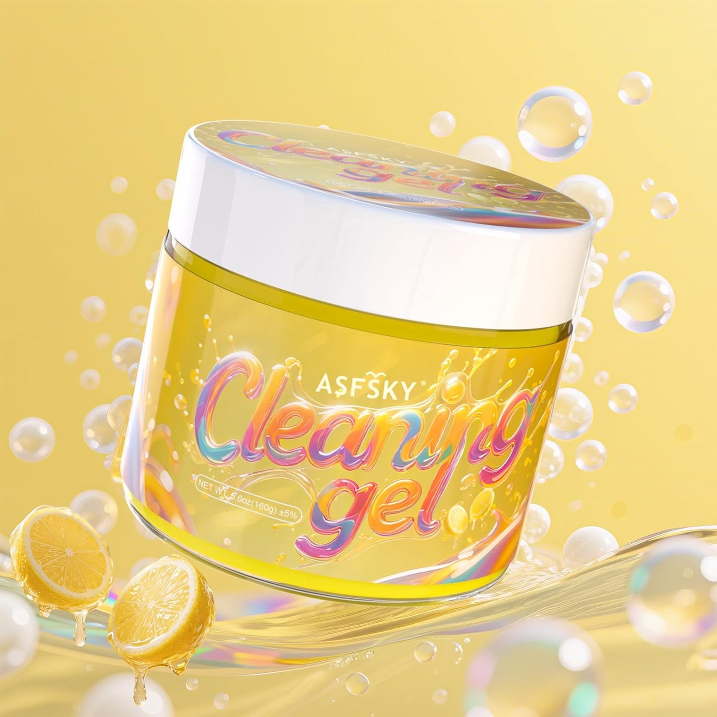 ASFSKY Car Cleaning Gel (Yellow,Lemon) Cleaning Putty Universal Dust Cleaning Car Interior Cleaner