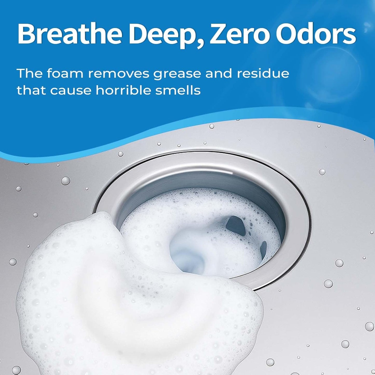 Garbage Disposal Cleaner and Deodorizer Tablets 20g 1 Year Supply Sink Cleaner, Prevents Odors
