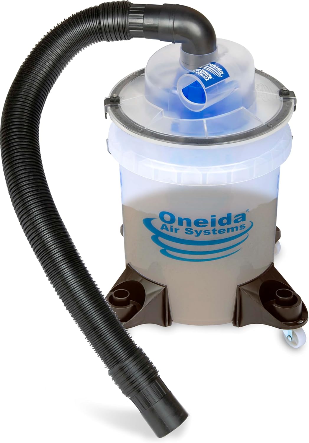 Oneida Dust Deputy Low-Pro Deluxe Lid Dust Separator Kit with Clear 5-Gallon Dust Collection