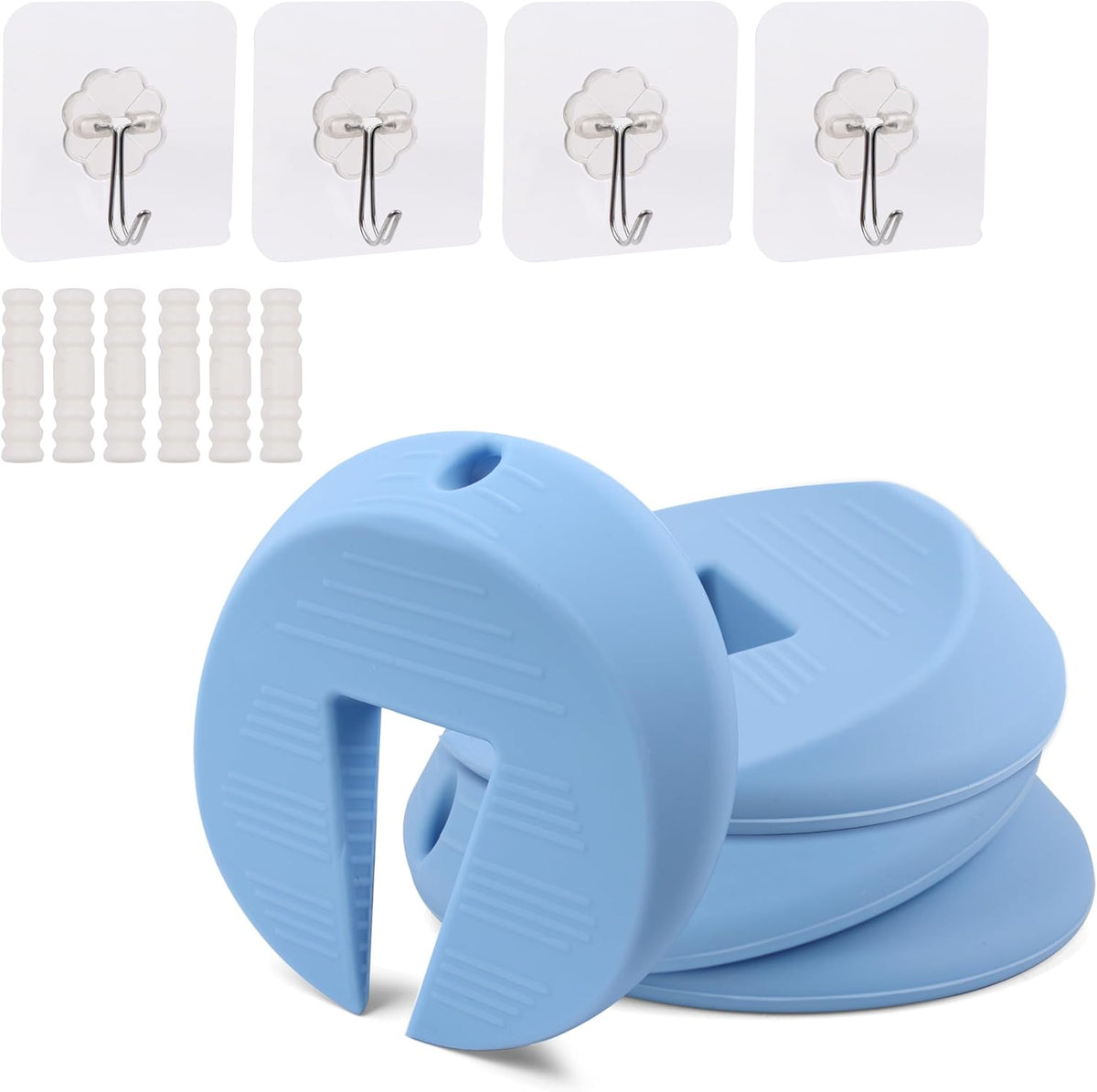 Door Pinch Guard and Door Slam Stopper, Durable Silicone Door Finger Pinch Guard, Prevents Finger