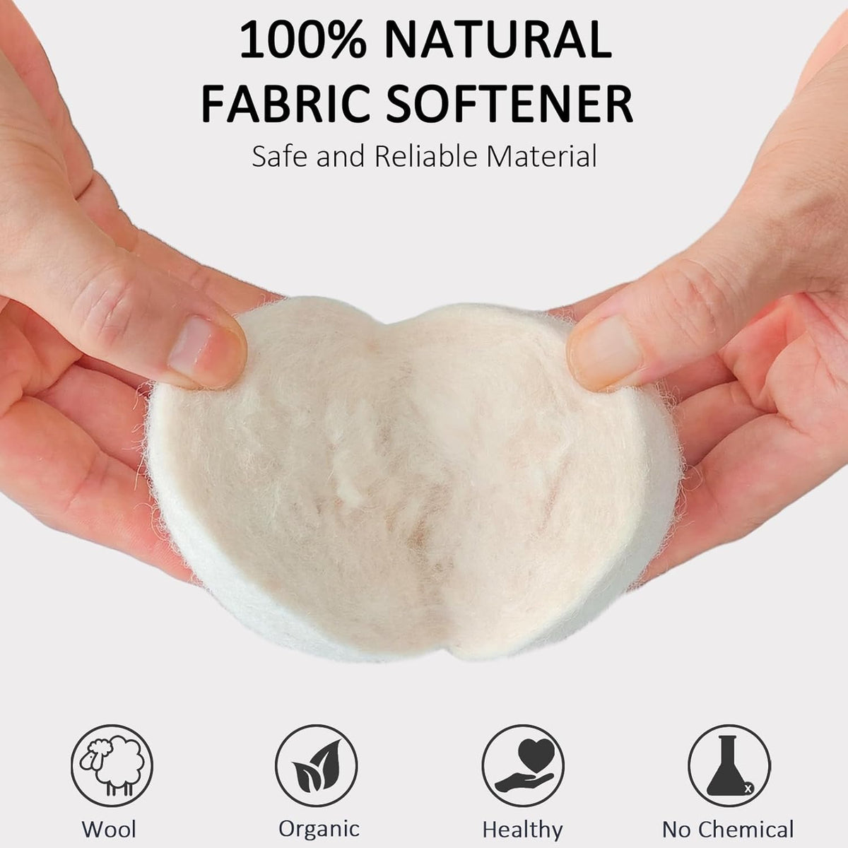 24 Pack Wool Dryer Balls XL Reusable Laundry Balls for Dryer Natural Fabric Softener Ball with 1