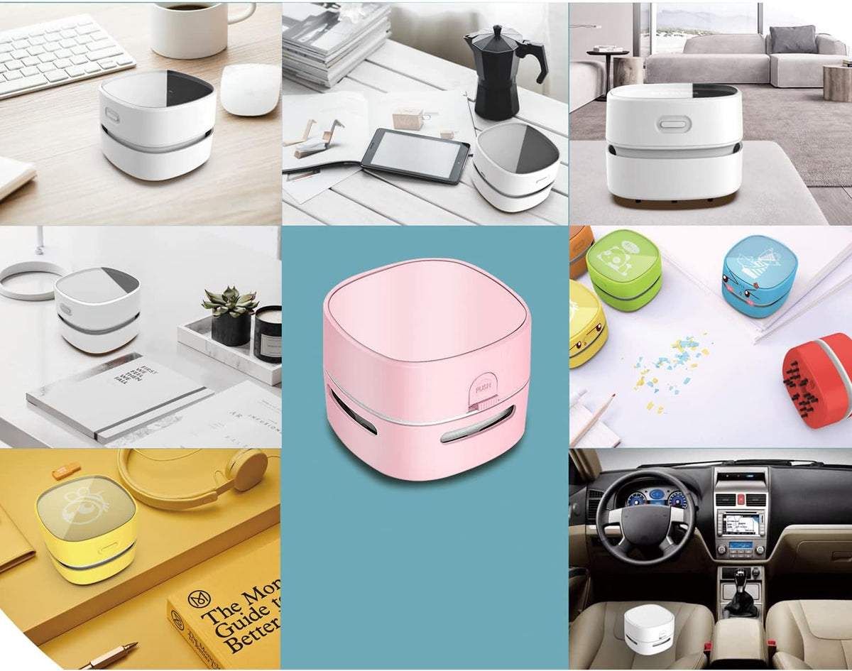 ODISTAR Desktop Vacuum Cleaner, Mini Table dust Sweeper Energy Saving,High Endurance up to 400