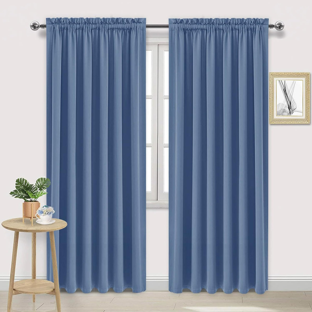 DWCN Blackout Curtains for Living Room Thermal Insulated, Energy Saving & Noise Reducing Bedroom