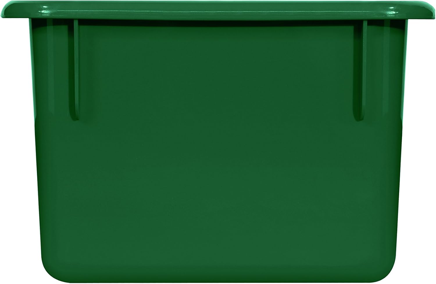 Wood Designs Cubby Storage Bin, Heavy Duty Plastic Containers for Kids Green Cubby Tray Set of 20