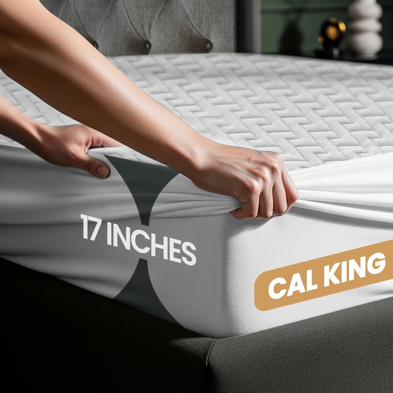 Utopia Bedding Waterproof Mattress Protector California King Size, Premium 3D Air Soft Fabric