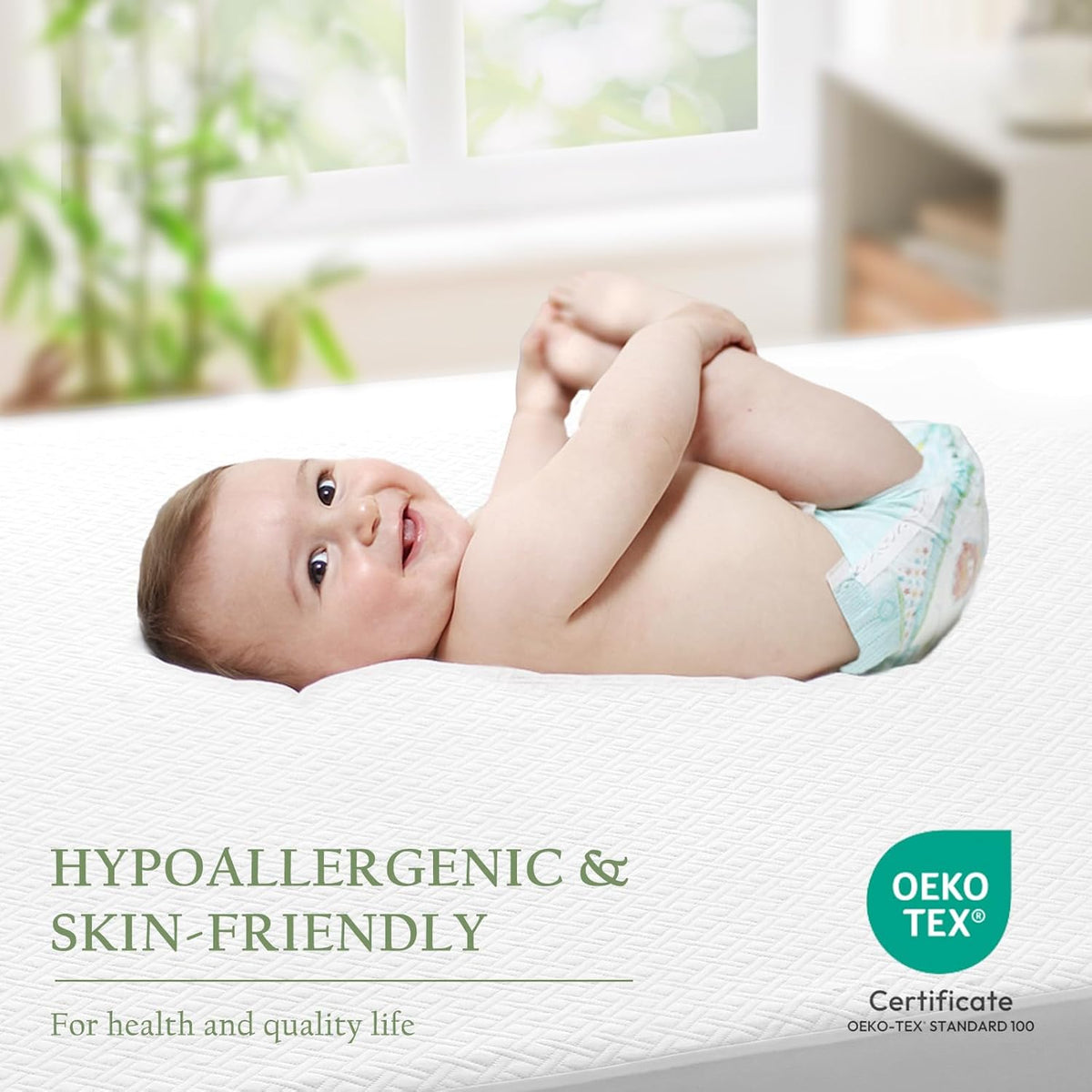 100% Waterproof Full Mattress Protector, Breathable Bamboo Rayon Mattress Cover with 8”-21” Deep