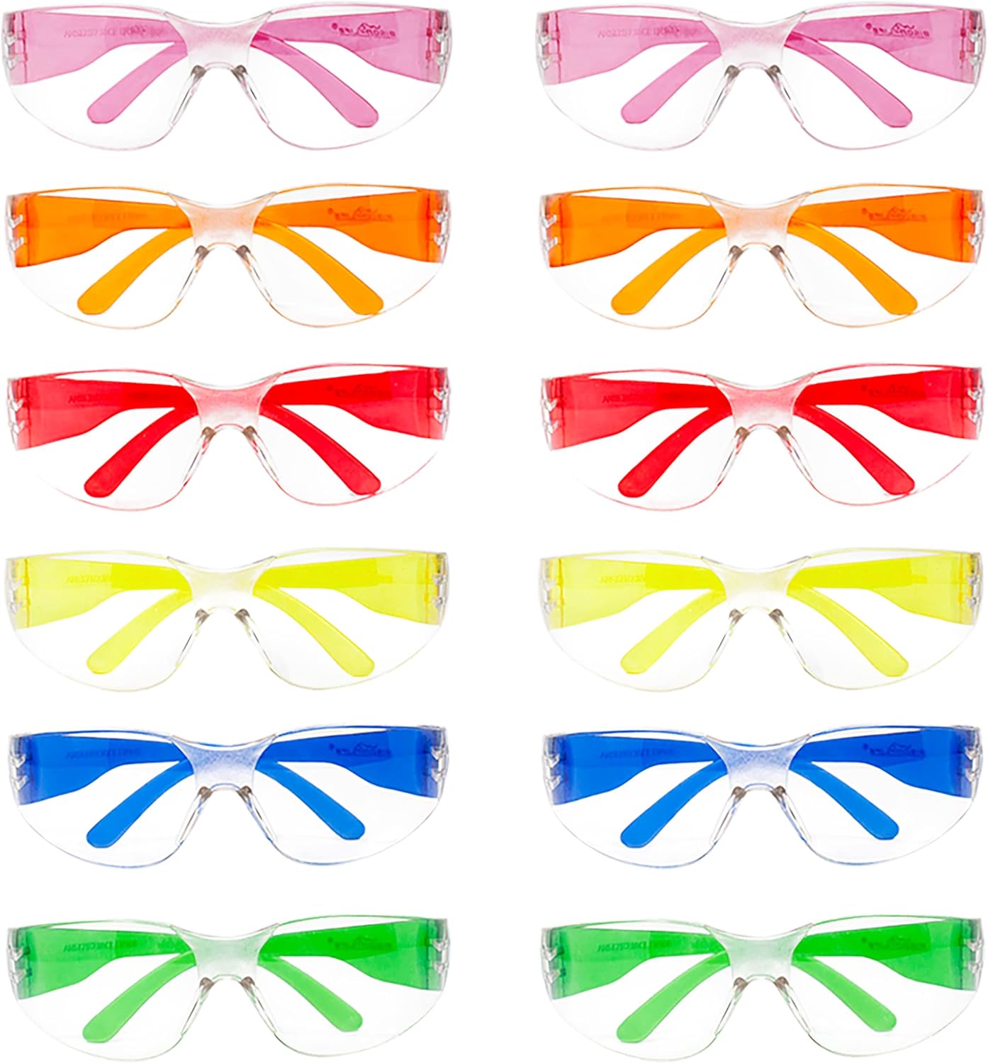 BISON LIFE Safety Glasses - Scratch Resistant Wrap Around Eyewear, Polycarbonate ANSI Z87.1 Impact