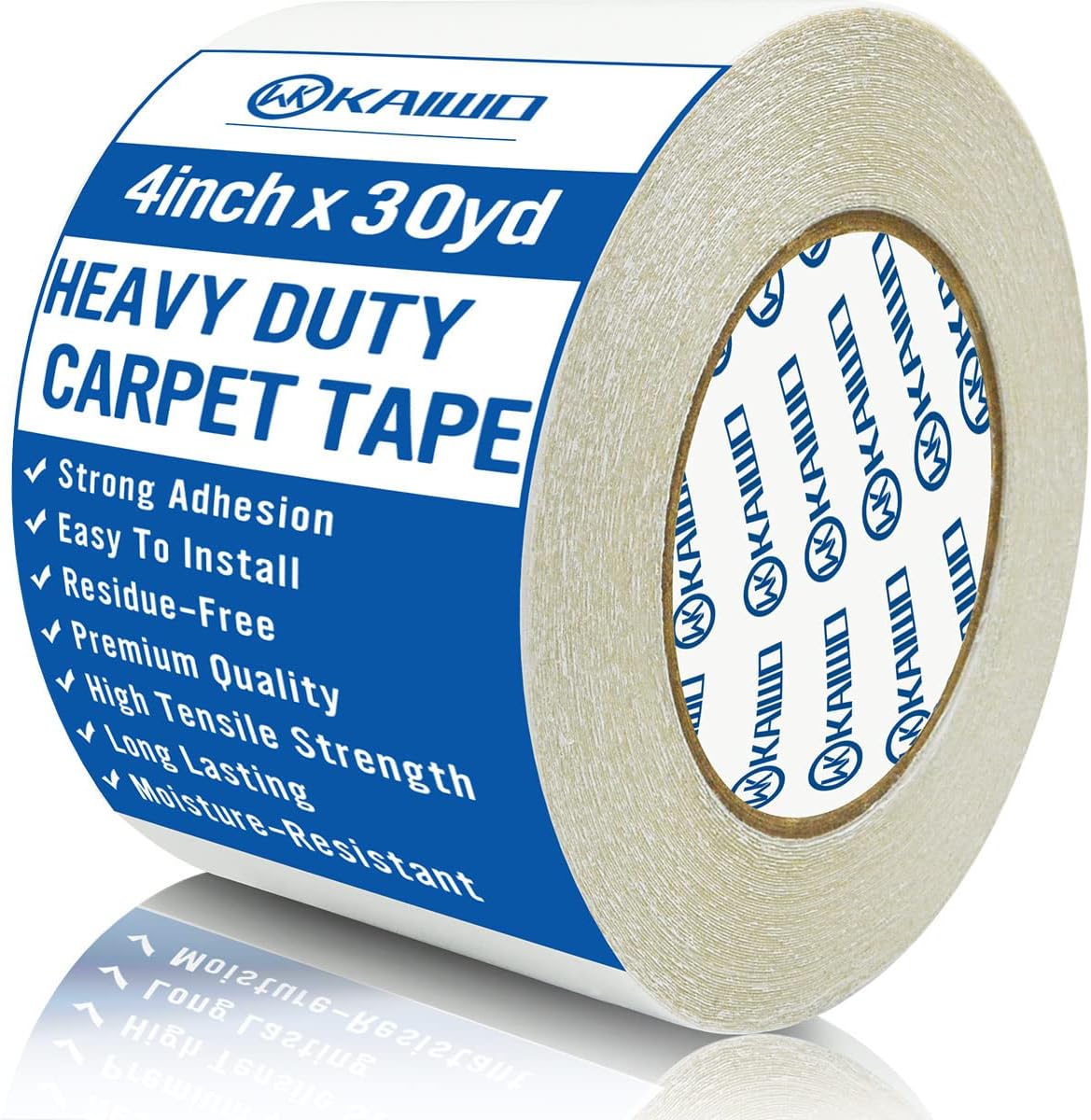 Heavy Duty Carpet Tape Double Sided 4 INx30YD Rug Tape for Area Rugs on Carpet, Perfect Rug Gripper