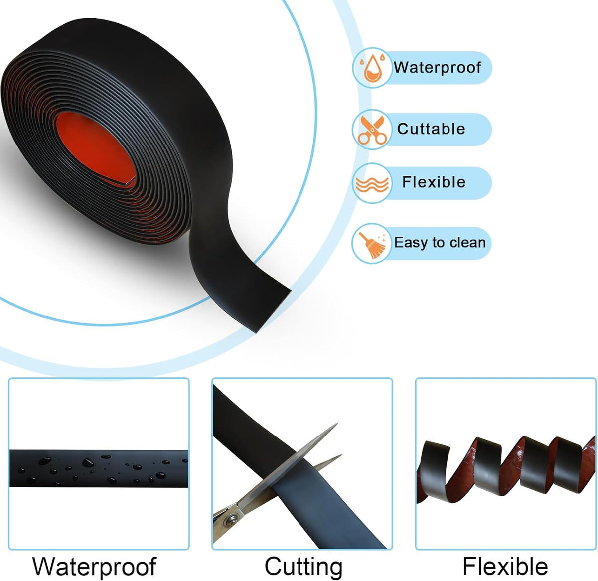 Floor/Door Flat Transition Strip & Self Adhesive Floor Vinyl Floor Edge Trim Laminate Floor Gap
