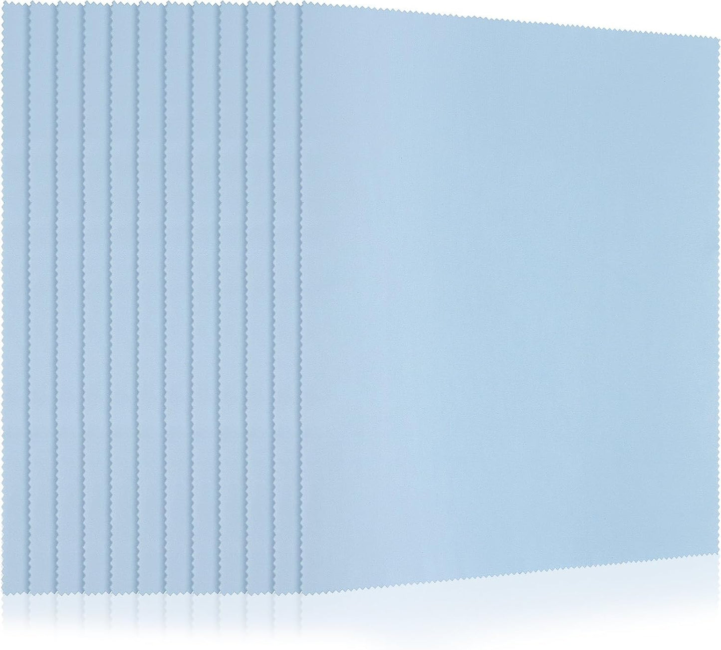 Frienda 12 Pack Large Microfiber Glass Cleaning Cloths 12 x 12 Inch Oversized Eyeglass Sunglasses