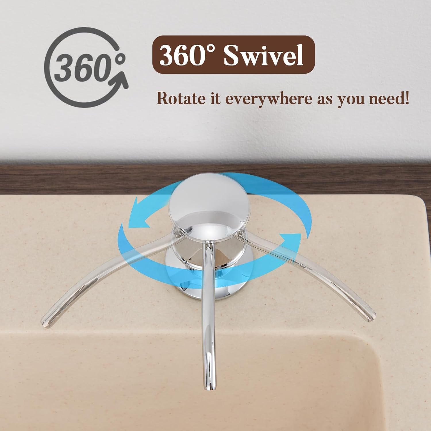 Built in Soap Dispenser for Kitchen Sink Countertop, Solid Brass Pump Head Long Spout with 10.2