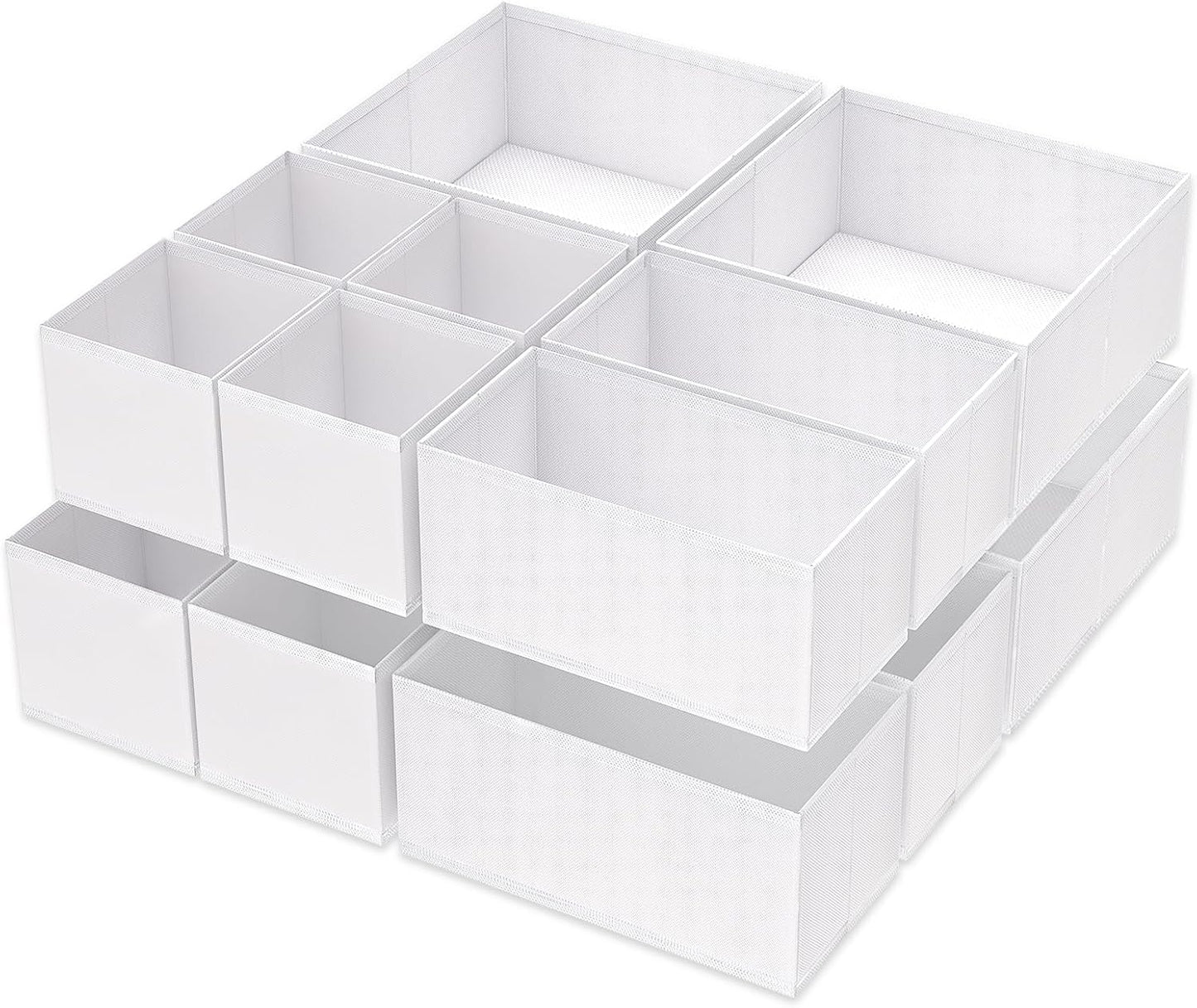 Criusia 16 Pack Underwear Drawer Organizer, Drawer Organizer Clothes, Foldable Cloth Storage Box