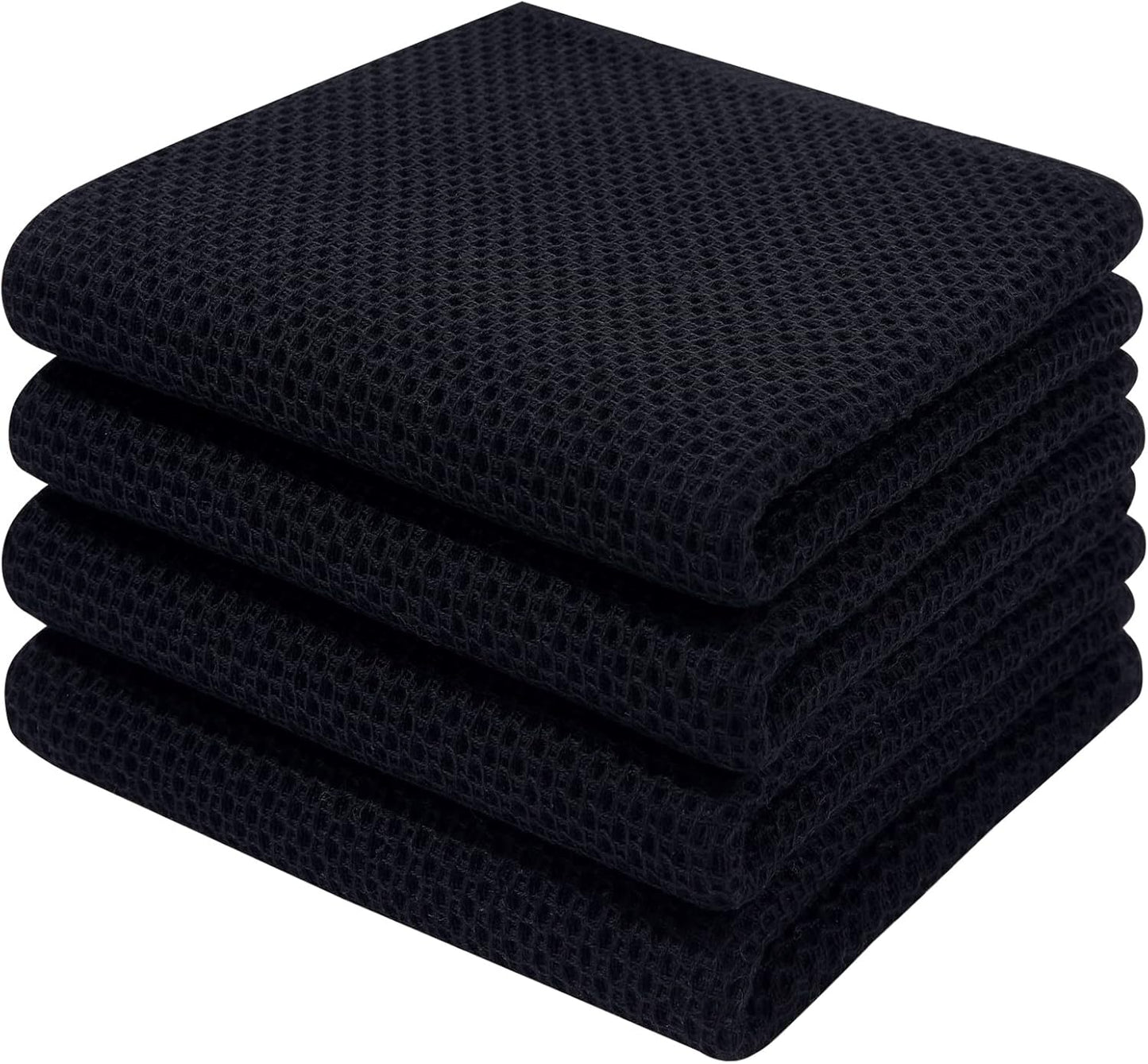 Homaxy 100% Cotton Waffle Weave Kitchen Dish Towels, Ultra Soft Absorbent Quick Drying Cleaning