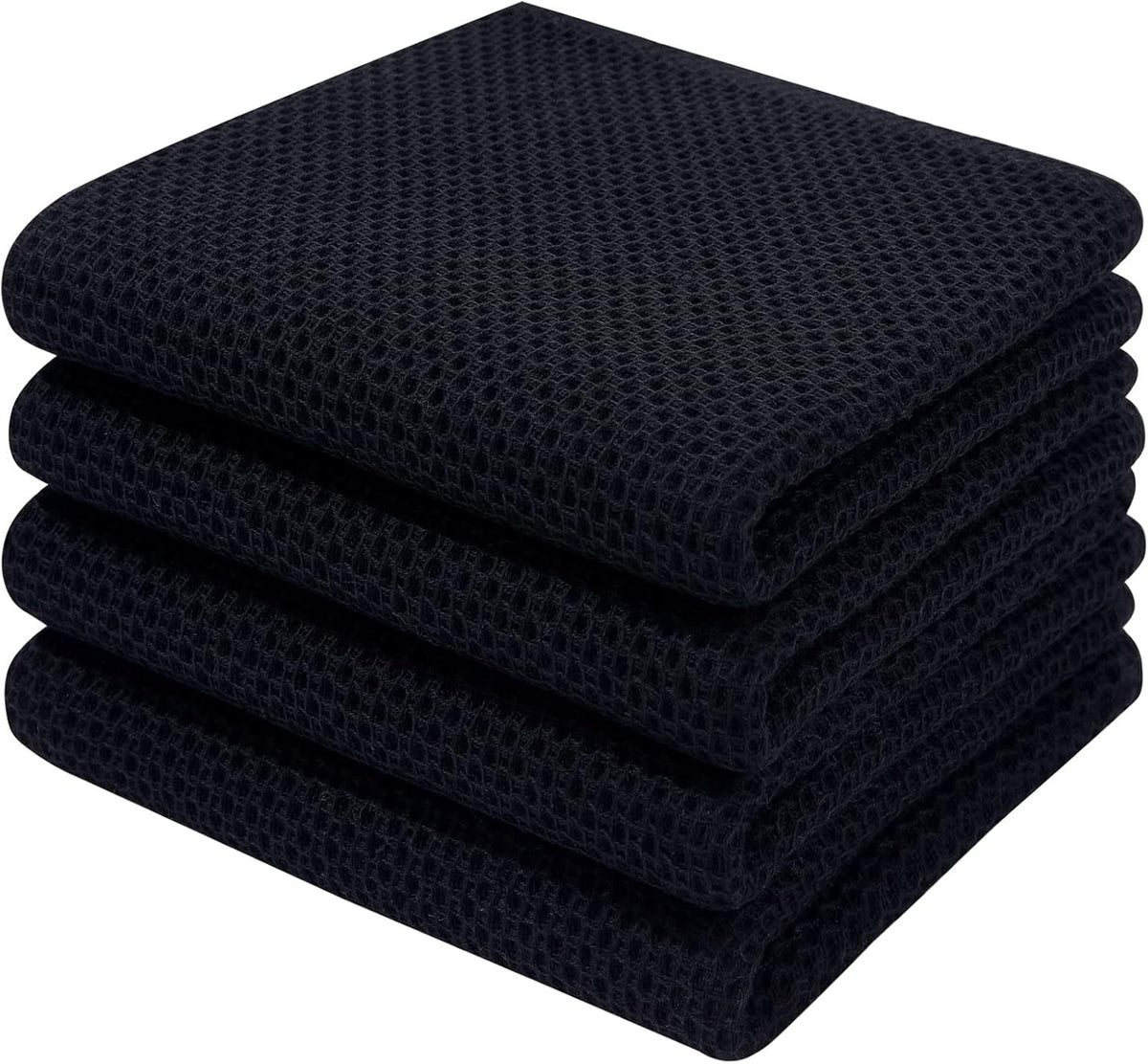 Homaxy 100% Cotton Waffle Weave Kitchen Dish Towels, Ultra Soft Absorbent Quick Drying Cleaning