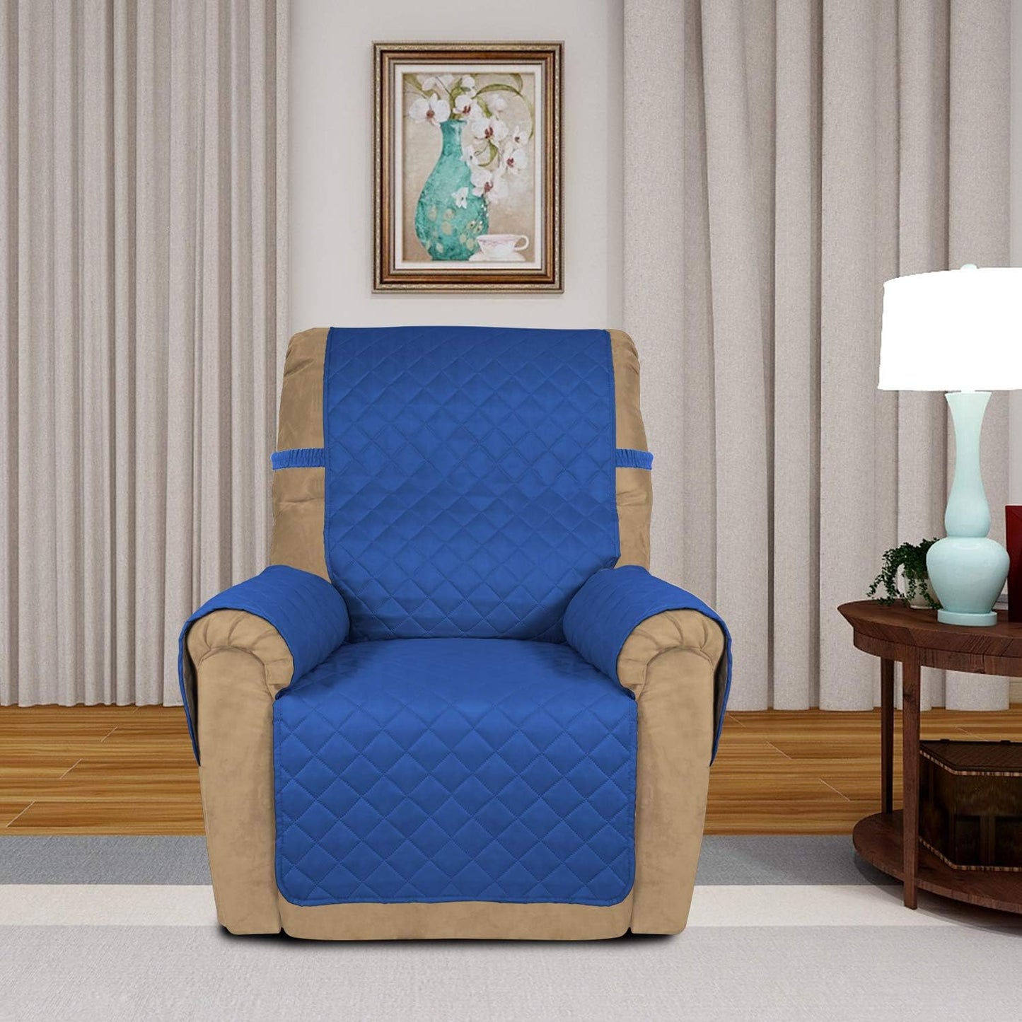 PureFit Reversible Quilted Sofa Cover, Water Resistant Slipcover Furniture Protector, Washable