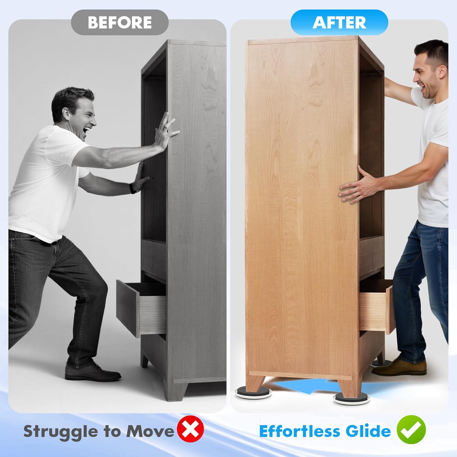 Furniture Lifter Tool, Appliance Lifter, Save 80% Effort, Lift Up to 400 Pounds Heavy Items
