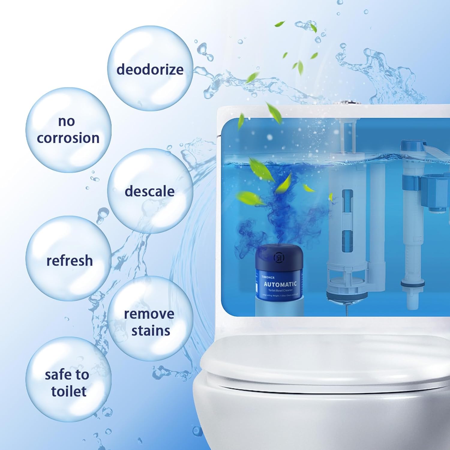 Toilet Bowl Cleaner, Automatic Long Lasting Continuous Toilet Bowl Cleaners, Bathroom Cleaner