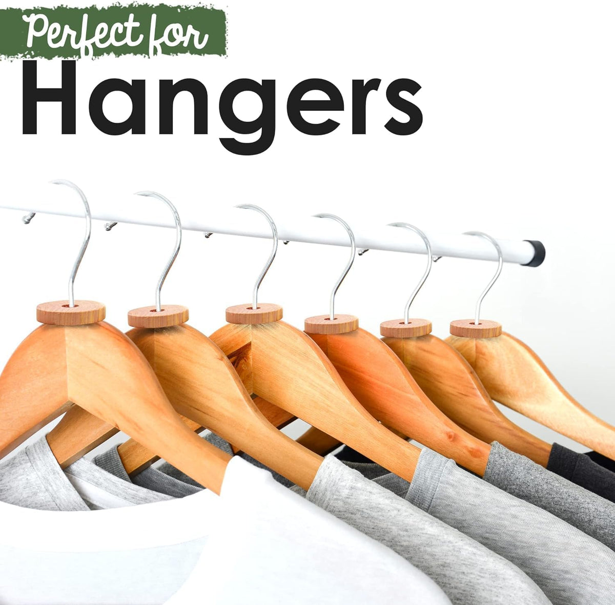 ecoKiwi Cedar Blocks for Clothes Storage - 28 Pack Cedar Rings - 100% Natural Aromatic Cedar for