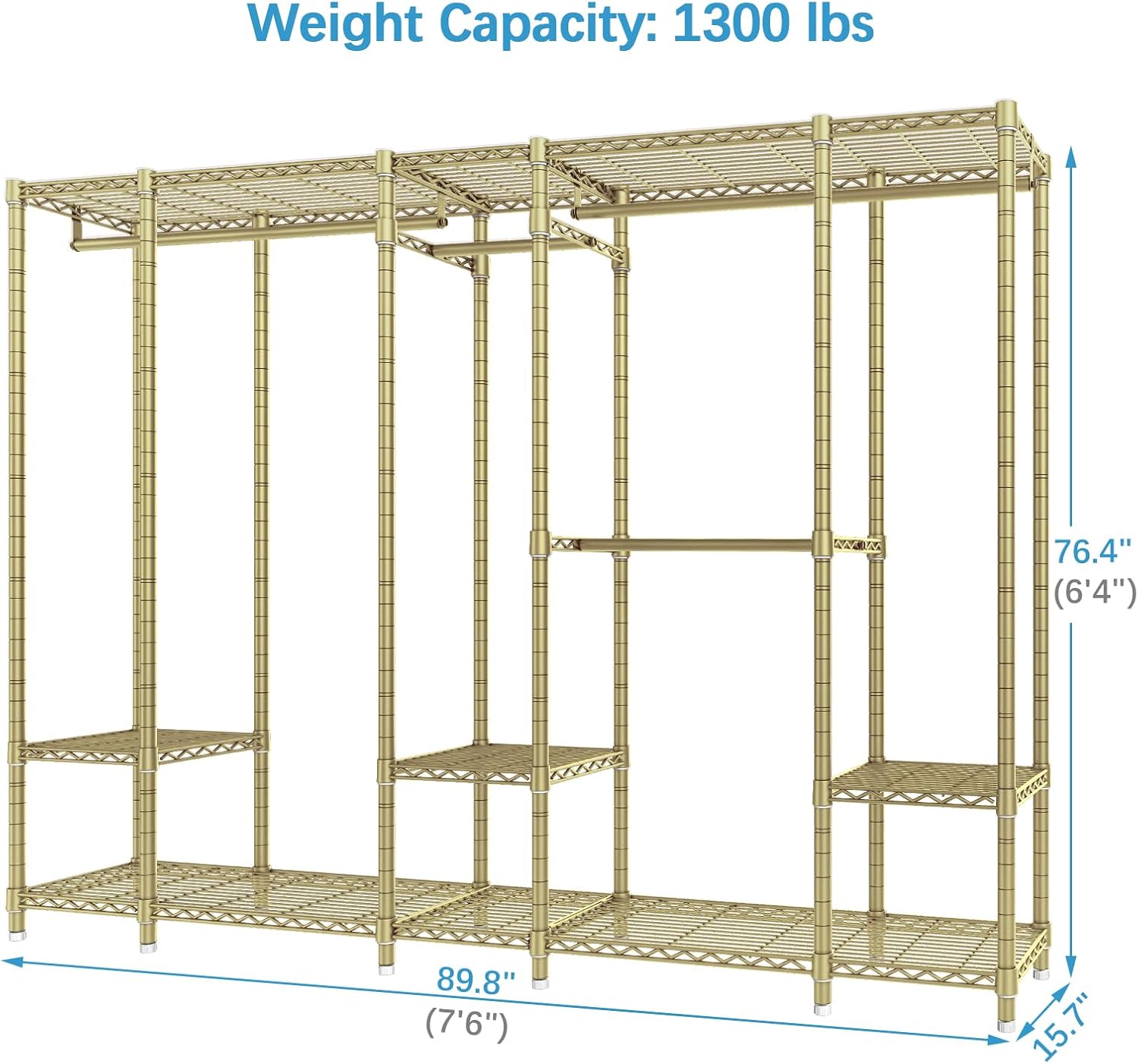 VIPEK V50 Extra Large Portable Closet Rack Bedroom Armoire Freestanding Wardrobe Closet, Heavy Duty