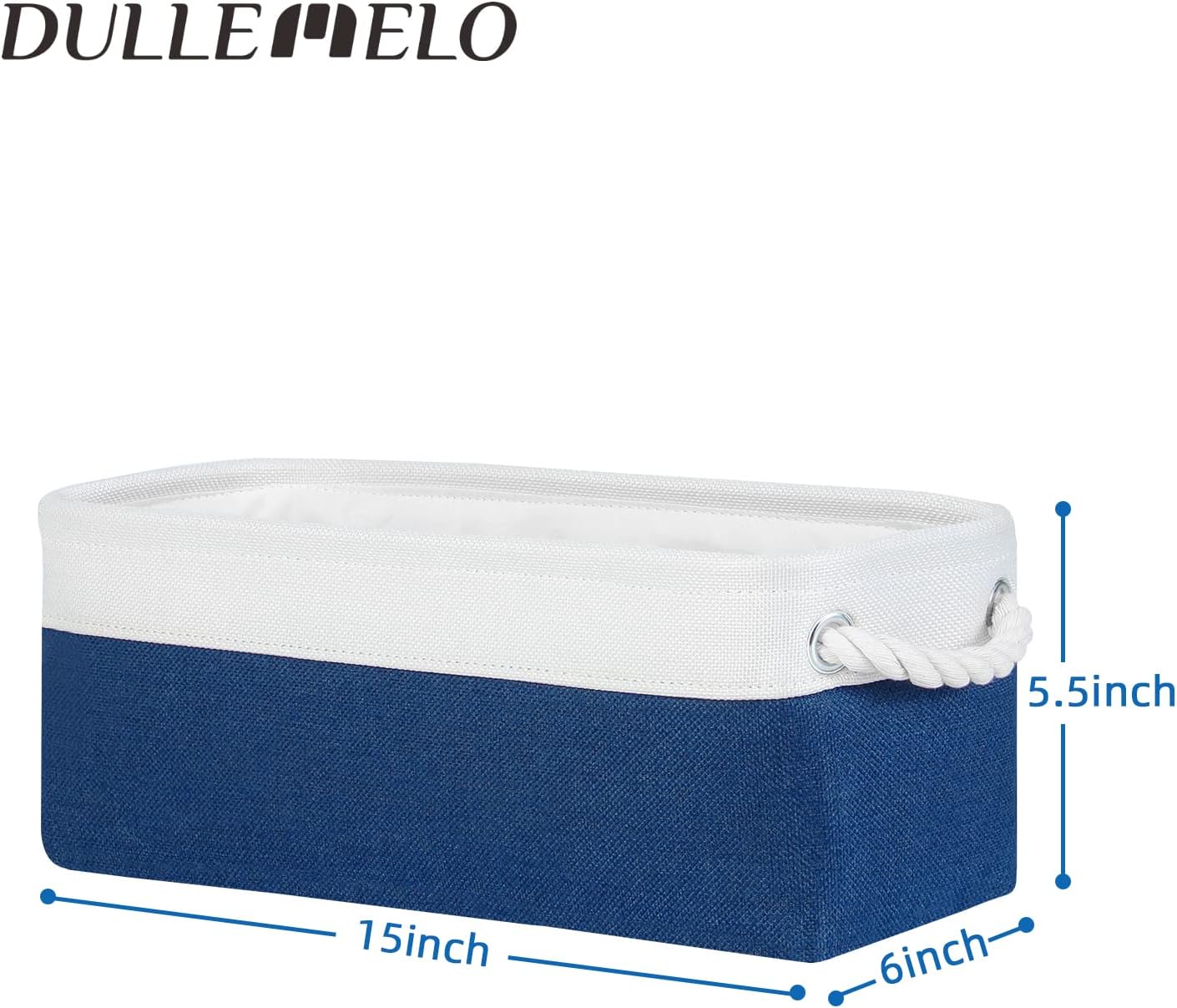 DULLEMELO Toilet Paper Storage Basket, Toilet Paper Basket for Back of Toilet, Bathroom Storage