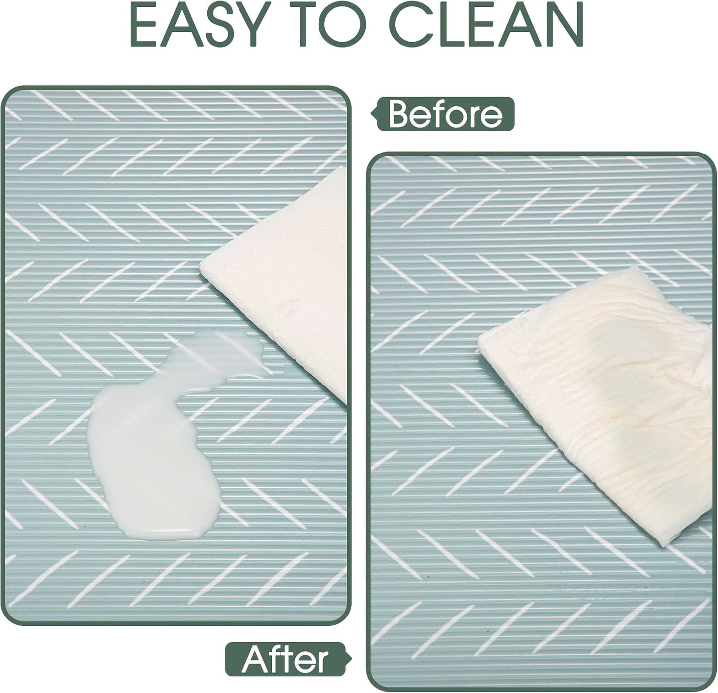Glotoch 2 Rolls Premium Non Slip Shelf Liner, Non Adhesive Drawer Liner, Waterproof Shelf Liners