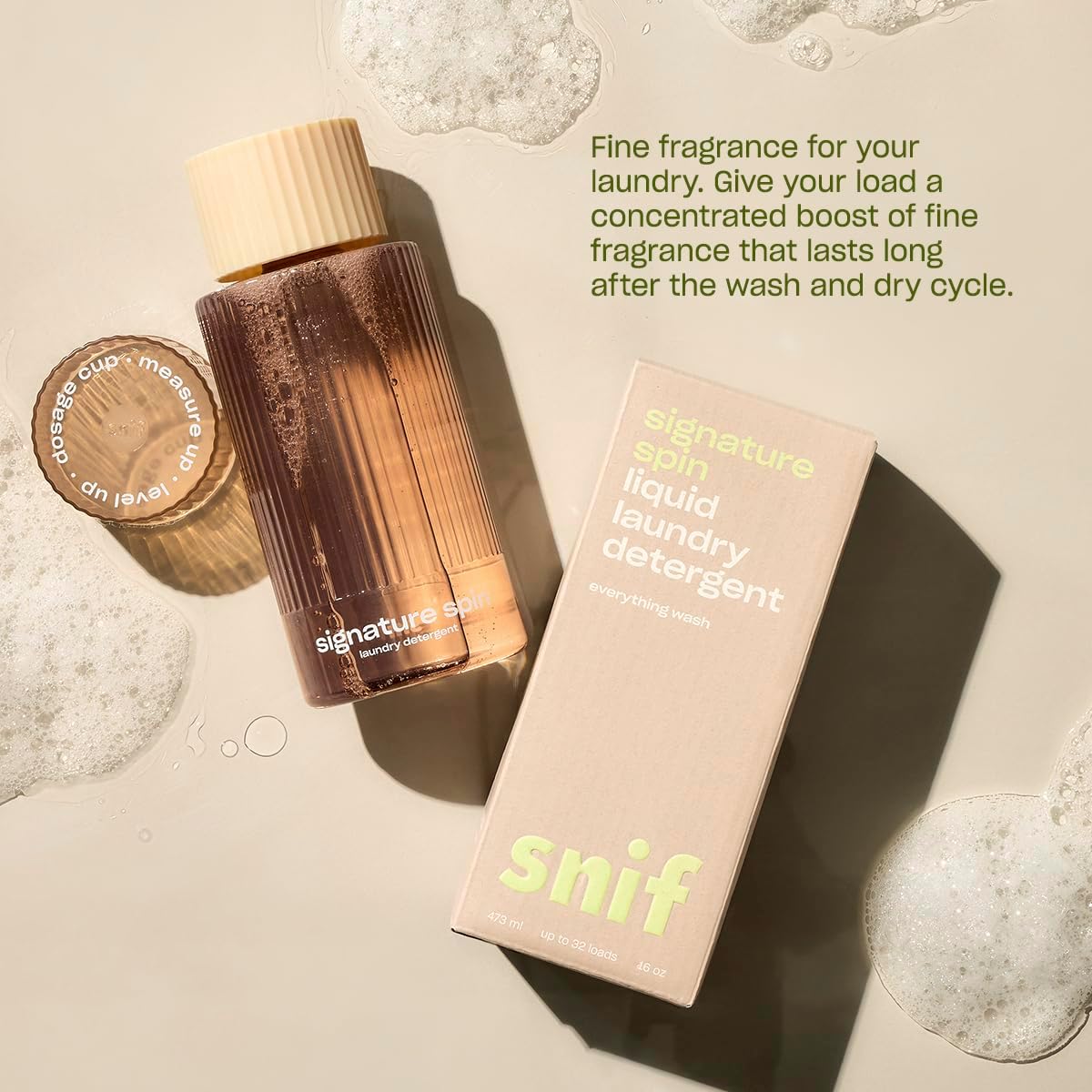 Snif Signature Spin Scent Booster, Classic, Clean and Crisp Scent, 25 Loads, Non-Irritating to