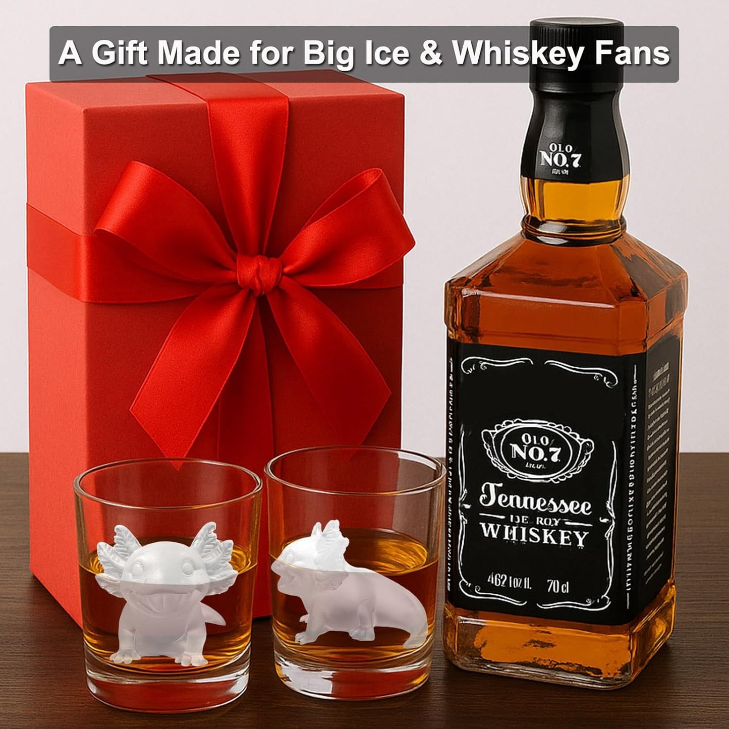 3D Axolotl Ice Cube Silicone Molds Tray for Whiskey, Cocktail, Drink Decor, Bar; Rich Details. Cute