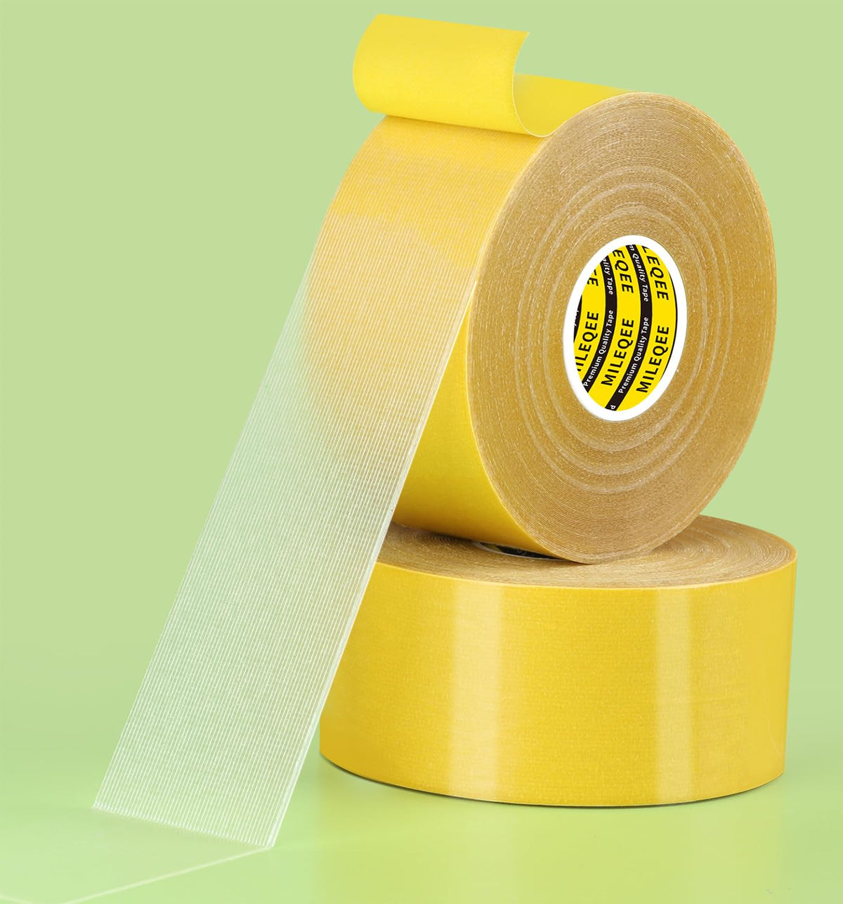 2Pack Double Sided Tape Heavy Duty, 2in x 66FT (132FT Total), Super Sticky Resistente Clear Tape