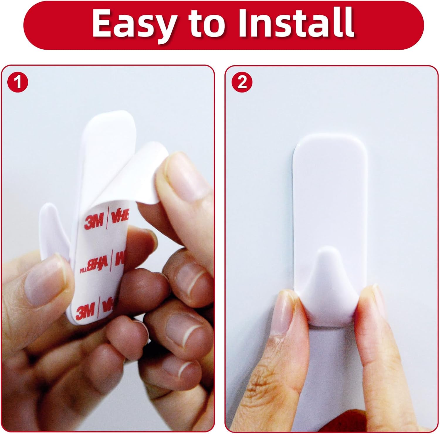 Wall Hooks for Hanging Heavy Duty, Medium 22 Self Adhesive Wall with 26 Strips no Damage, Sticky
